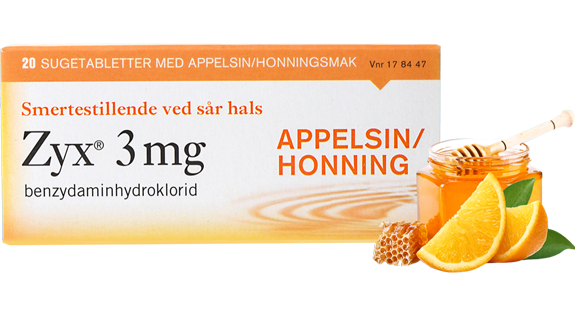 Zyx kommer i flere smaker, blant annet appelsin honning