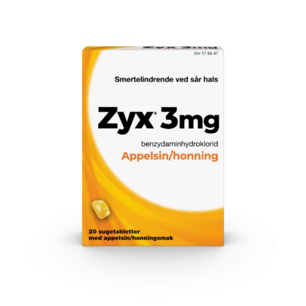 Appelsin & Honning 20 sugetabletter